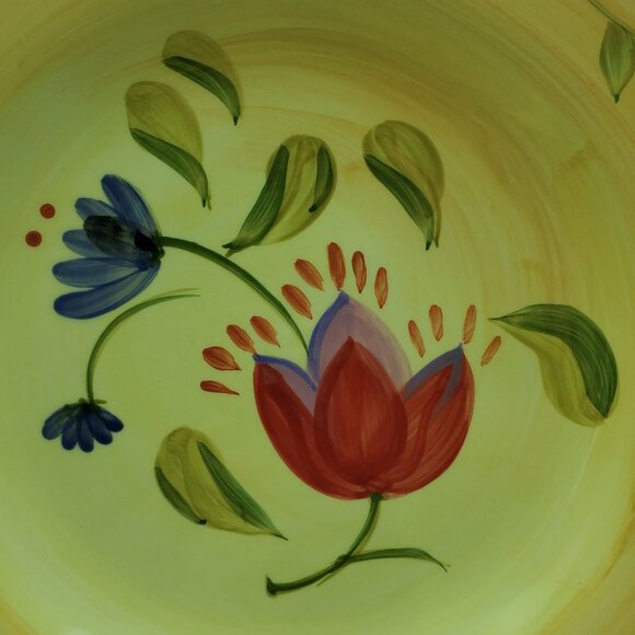 Pfaltzgraff Napoli Salad Plates Colorful Floral Napoli 9" Luncheon Plates - Picture 4 of 6